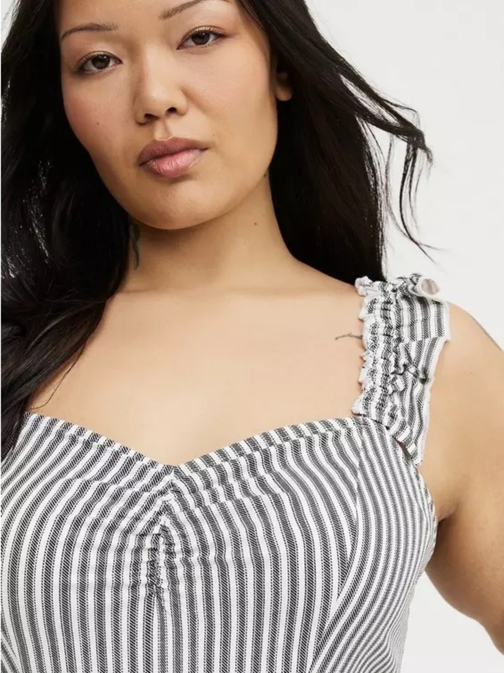 Torrid Ruffled Straps Layered Romper - Picture 6 of 13